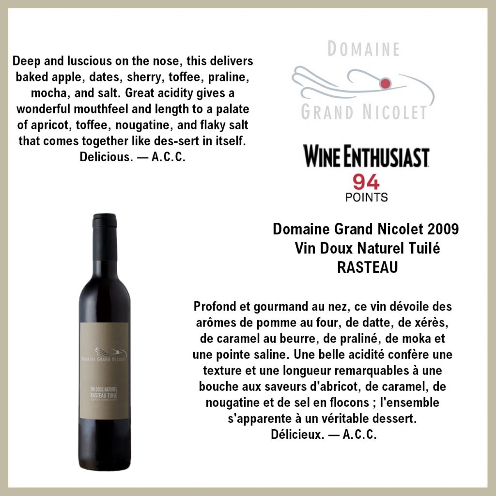 VIN DOUX NATUREL DE RASTEAU Tuilé 2009